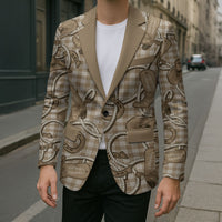 Beige Hawaii Palaka Cowboy Blazer Hawaiian Paniolo Festival Spirit LT19 - Polynesian Pride