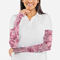 Pink Hawaii Palaka Cowboy Arm Sleeves Hawaiian Paniolo Festival Spirit LT19 - Polynesian Pride