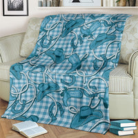 Blue Hawaii Palaka Cowboy Blanket Hawaiian Paniolo Festival Spirit LT19 - Polynesian Pride