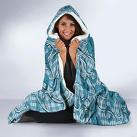 Blue Hawaii Palaka Cowboy Hooded Blanket Hawaiian Paniolo Festival Spirit LT19 - Polynesian Pride