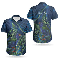New Zealand Takahe Personalised Couples Matching Puletasi and Hawaiian Shirt Silver Fern Galaxy Polynesian Pattern LT22 - Polynesian Pride