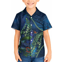 New Zealand Takahe Personalised Hawaiian Shirt Silver Fern Galaxy Polynesian Pattern LT22 - Polynesian Pride