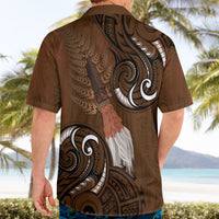 New Zealand Taiaha Hawaiian Shirt Maori Weapon Silver Fern Maori Pattern LT22 - Polynesian Pride