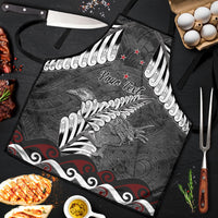 New Zealand Weka Personalised Apron Aotearoa Hen Silver Fern Maori Pattern