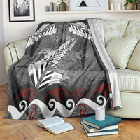 New Zealand Weka Personalised Blanket Aotearoa Hen Silver Fern Maori Pattern