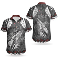 New Zealand Weka Personalised Couples Matching Short Sleeve Bodycon Dress and Hawaiian Shirt Aotearoa Hen Silver Fern Maori Pattern LT22 - Polynesian Pride