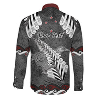 New Zealand Weka Personalised Family Matching Mermaid Dress and Hawaiian Shirt Aotearoa Hen Silver Fern Maori Pattern