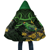 New Zealand Parakeet Bird Cloak Maori Kakariki Kowhai Maori Pattern