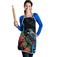 Tui Bird Kakabeak New Zealand Apron Clianthus Galaxy Maori Koru Pattern