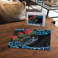 Tui Bird Kakabeak New Zealand Puzzle Clianthus Galaxy Maori Koru Pattern