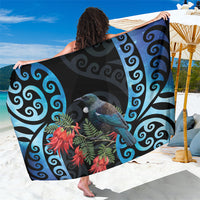 Tui Bird Kakabeak New Zealand Sarong Clianthus Galaxy Maori Koru Pattern