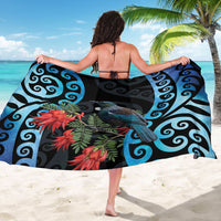 Tui Bird Kakabeak New Zealand Sarong Clianthus Galaxy Maori Koru Pattern