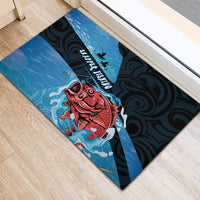 Snapper Fishing New Zealand Rubber Doormat Tamure Fish Hook Maori Pattern