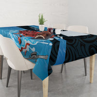 Snapper Fishing New Zealand Tablecloth Tamure Fish Hook Maori Pattern