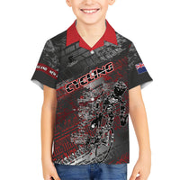 Personalised Cycling New Zealand Kid Hawaiian Shirt Aotearoa Pride Sportswear