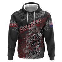 Personalised Cycling New Zealand Zip Hoodie Aotearoa Pride Sportswear