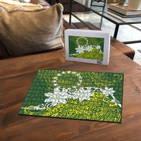 Cook Islands Maori Language Week Puzzle Tiare Maori Kuki Airani Green Pattern