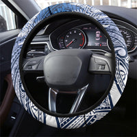 Cycling New Zealand Steering Wheel Cover Aotearoa Map Fern Maori Pattern