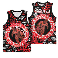 Personalised Tonga Language Week Basketball Jersey Heilala Turtle Malo E Lelei