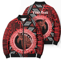 Personalised Tonga Language Week Bomber Puffer Jacket Heilala Turtle Malo E Lelei