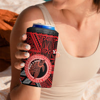 Personalised Tonga Language Week 4 in 1 Can Cooler Tumbler Heilala Turtle Malo E Lelei