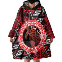 Personalised Tonga Language Week Wearable Blanket Hoodie Heilala Turtle Malo E Lelei