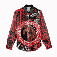 Personalised Tonga Language Week Women Casual Shirt Heilala Turtle Malo E Lelei