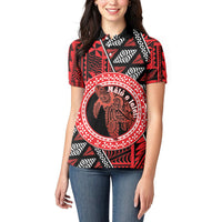 Personalised Tonga Language Week Women Polo Shirt Heilala Turtle Malo E Lelei