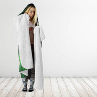 Kiwi New Zealand Personalised Hooded Blanket Aotearoa Map Silver Fern Koru Pattern LT22 - Polynesian Pride