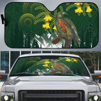 Kea Bird Kowhai New Zealand Auto Sun Shade Mountain Landscape Maori Art