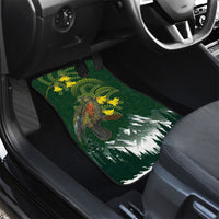 Kea Bird Kowhai New Zealand Car Mats Mountain Landscape Maori Art