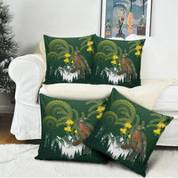 Kea Bird Kowhai New Zealand Pillow Cover Mountain Landscape Maori Art