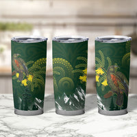 Kea Bird Kowhai New Zealand Tumbler Cup Mountain Landscape Maori Art