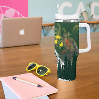 Kea Bird Kowhai New Zealand Tumbler With Handle Mountain Landscape Maori Art