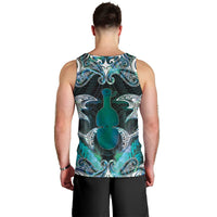 New Zealand Kotiate Weapon Men Tank Top Aotearoa Mango Paua Shell Maori Pattern