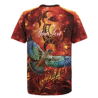 New Zealand Kea Bird Matariki Personalised Rugby Jersey Silver Fern Maori Pattern