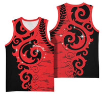 New Zealand Matariki Basketball Jersey Maori New Year Koru Pattern