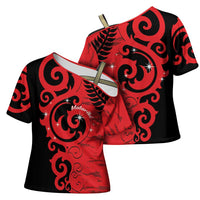 New Zealand Matariki Cross Shoulder Shirt Maori New Year Koru Pattern
