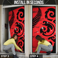 New Zealand Matariki Door Cover Maori New Year Koru Pattern