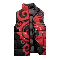 New Zealand Matariki Sleeveless Puffer Jacket Maori New Year Koru Pattern