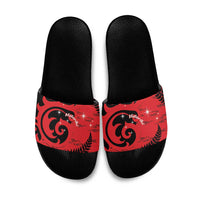 New Zealand Matariki Slide Sandals Maori New Year Koru Pattern