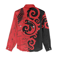 New Zealand Matariki Women Casual Shirt Maori New Year Koru Pattern
