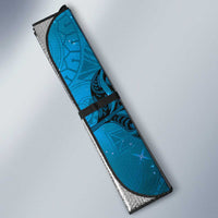 New Zealand Matariki Auto Sun Shade Maori Manaia Galaxy Silver Fern Blue Color