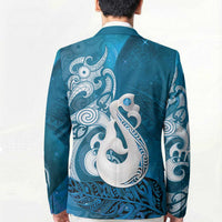 New Zealand Matariki Blazer Maori Manaia Galaxy Silver Fern Blue Color