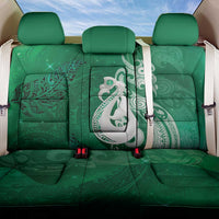 New Zealand Matariki Back Car Seat Cover Maori Manaia Galaxy Silver Fern Green Color LT22 One Size Green - Polynesian Pride