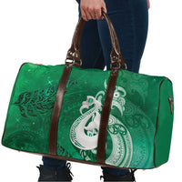 New Zealand Matariki Travel Bag Maori Manaia Galaxy Silver Fern Green Color LT22 - Polynesian Pride