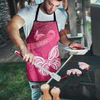 New Zealand Breast Cancer Awareness Apron Pink Ribbon Butterfly Maori Pattern