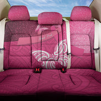 New Zealand Breast Cancer Awareness Back Car Seat Cover Pink Ribbon Butterfly Maori Pattern LT22 One Size Pink - Polynesian Pride