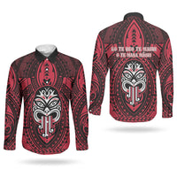 New Zealand Maori Language Week Couples Matching Puletasi and Long Sleeve Button Shirt Te Wiki O Te Reo Maori Hei Tiki LT22 - Polynesian Pride