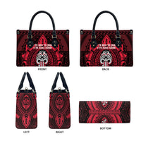 New Zealand Maori Language Week Leather Bag Te Wiki O Te Reo Maori Hei Tiki LT22 - Polynesian Pride